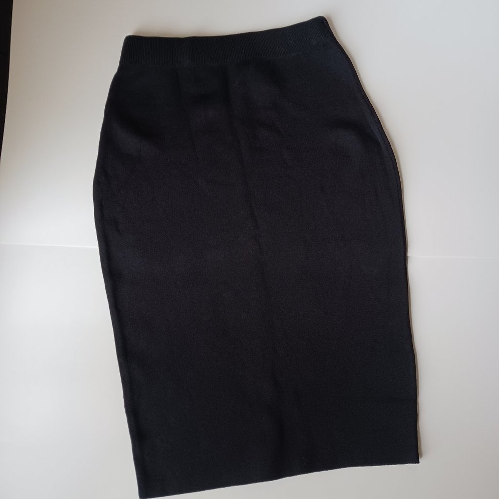 Rachel Roy black midi skirt